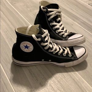 Black Converse sneakers